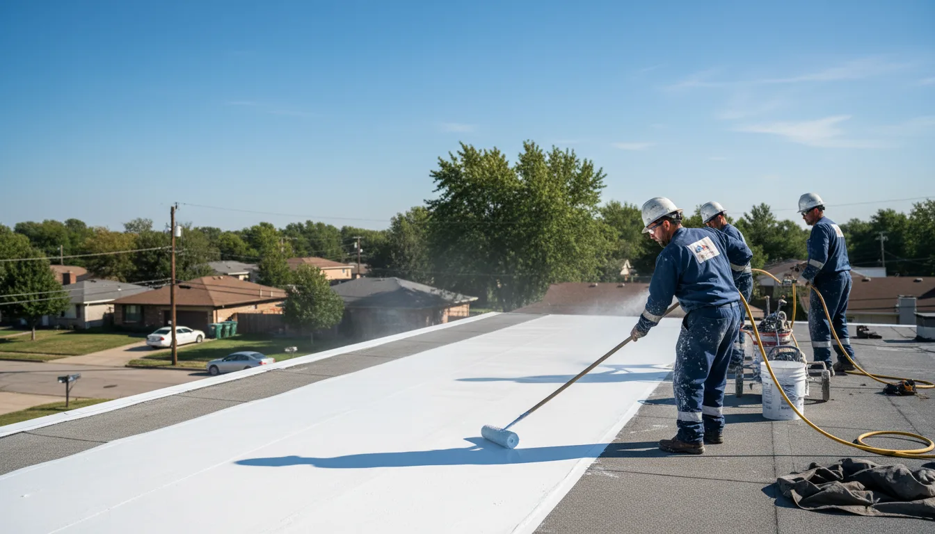 Commercial roof coating in Lyon, MS near me